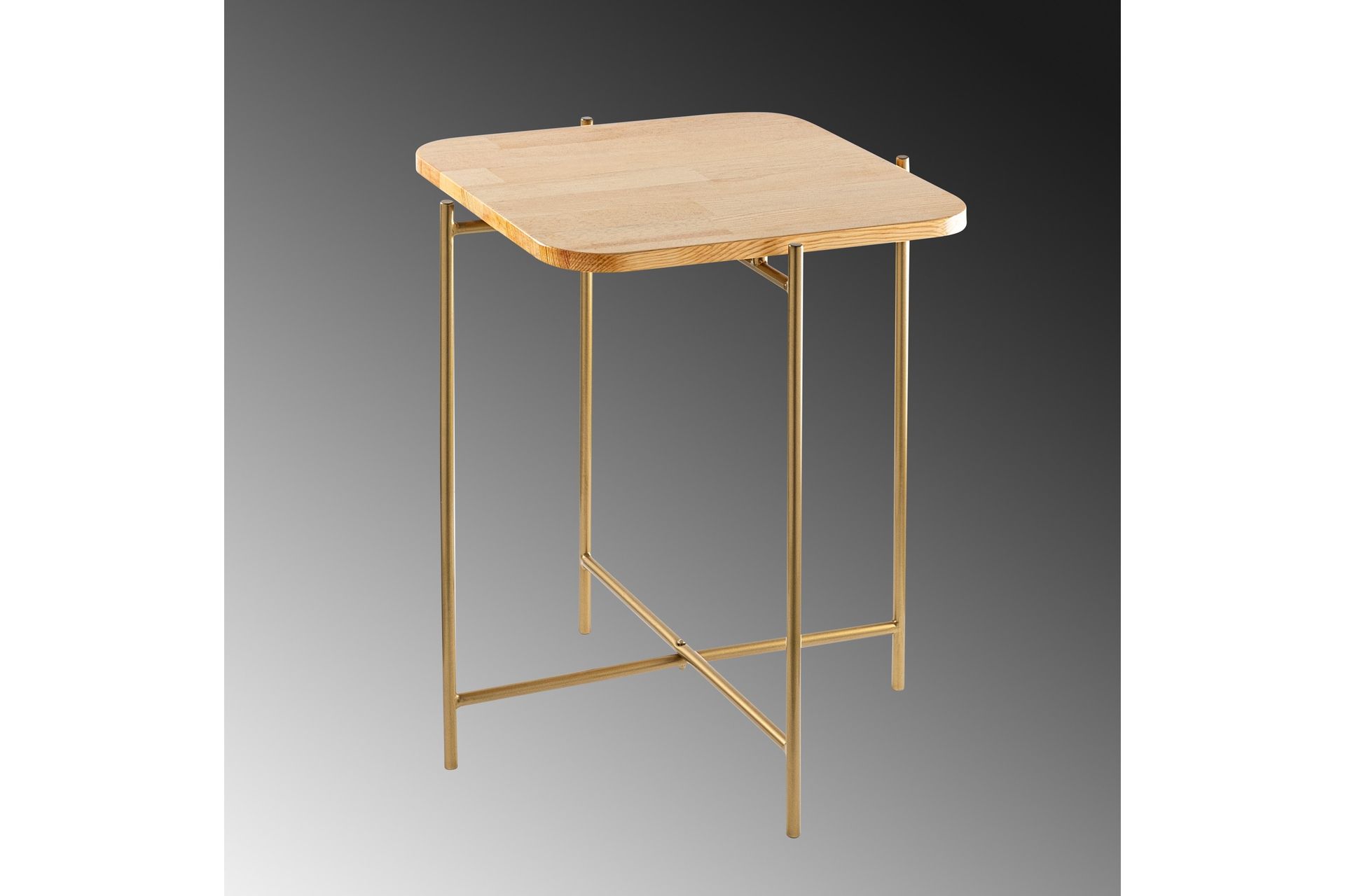 Mamta Sofabord 46 cm - Gull/Naturell - Møbler - Bord - Sofabord