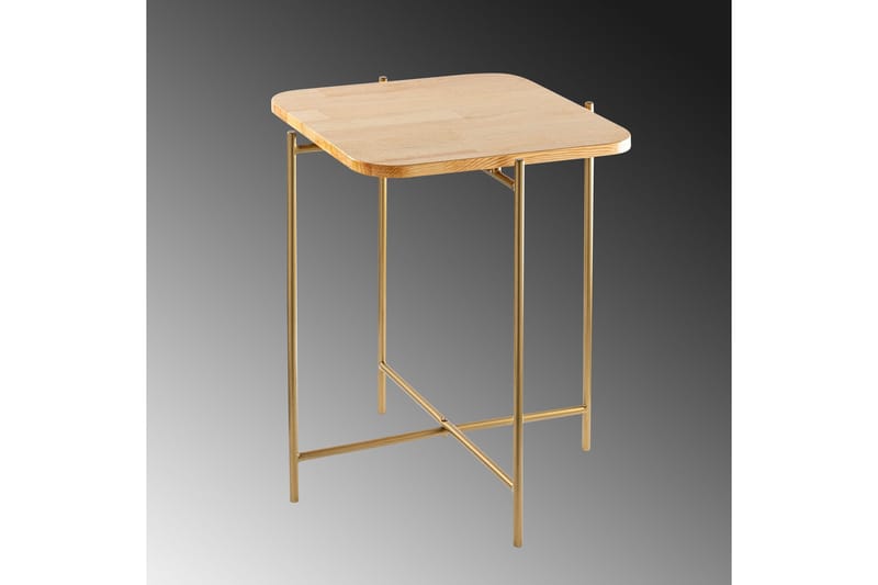 Mamta Sofabord 46 cm - Gull/Naturell - Møbler - Bord - Sofabord