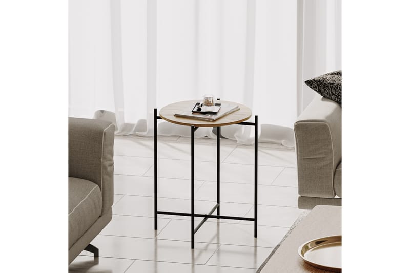 Mamta Sofabord 46 cm - Svart/Naturell - Møbler - Bord - Sofabord