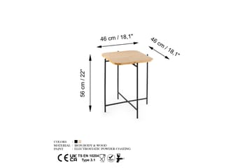 Mamta Sofabord 46 cm - Svart/Naturell - Møbler - Bord - Sofabord