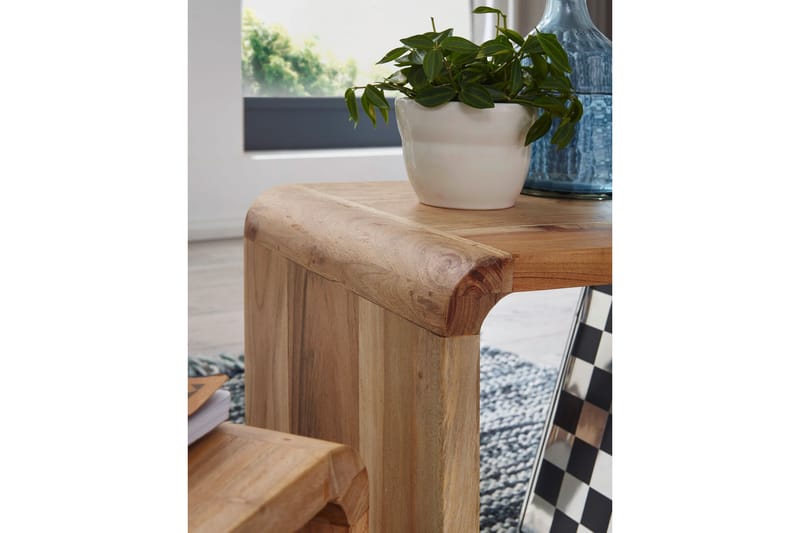 Mancheno Settbord 36 cm 2 Bord - Akasie - Møbler - Bord - Sofabord