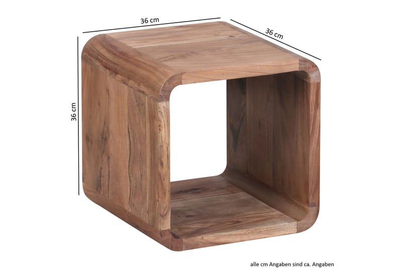 Mancheno Settbord 36 cm 2 Bord - Akasie - Møbler - Bord - Sofabord