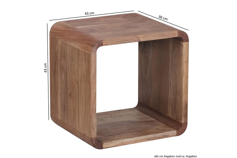 Mancheno Settbord 36 cm 2 Bord - Akasie - Møbler - Bord - Sofabord