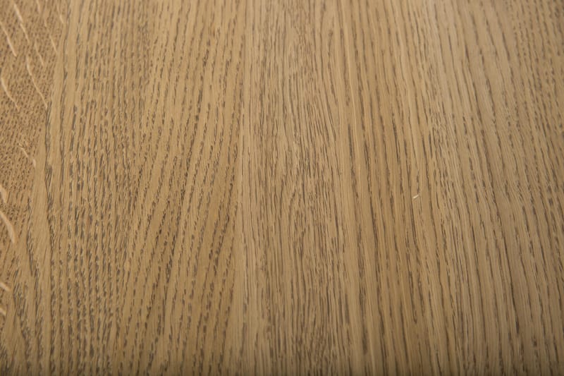 Mantorp Sofabord 80 cm Rundt med Oppbevaring Hylle - Massiv Eik/Hvit - Møbler - Bord - Sofabord - Sofabord med oppbevaring