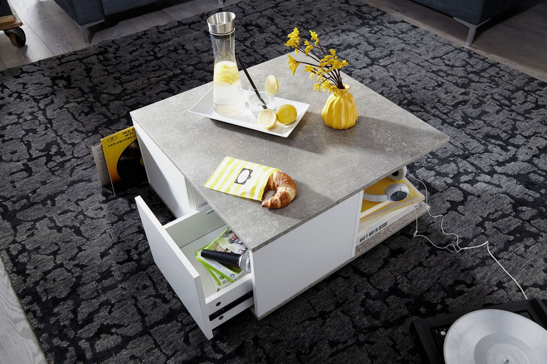 Marchall Sofabord 70 cm - Hvit - Møbler - Bord - Sofabord