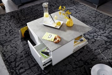 Marchall Sofabord 70 cm - Hvit - Møbler - Bord - Sofabord