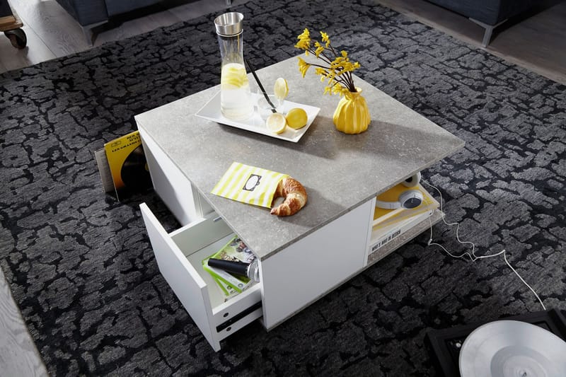 Marchall Sofabord 70 cm - Hvit - Møbler - Bord - Sofabord