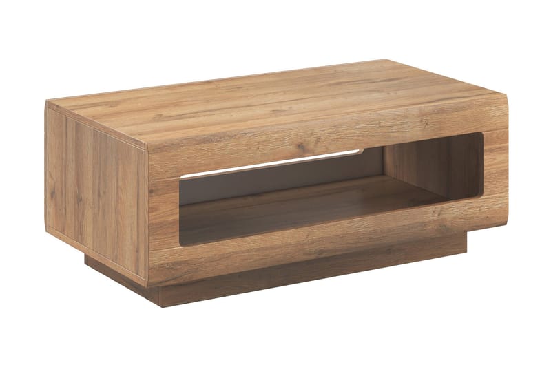 Maricruz Sofabord 110 cm med Oppbevaringshylle - Tre/Natur - Møbler - Bord - Sofabord