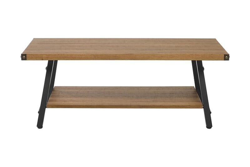 Marlea Sofabord 100 cm med Oppbevaringshylle - Tre/Natur - Møbler - Bord - Sofabord