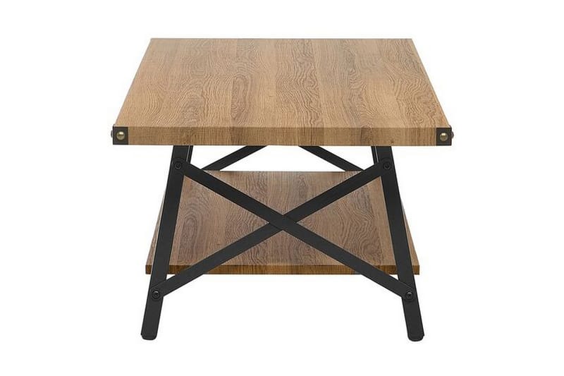 Marlea Sofabord 100 cm med Oppbevaringshylle - Tre/Natur - Møbler - Bord - Sofabord