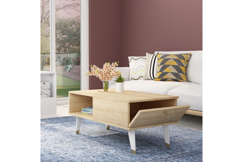 Marteby Sofabord 90x42,4x90 cm - Blå - Møbler - Bord - Sofabord