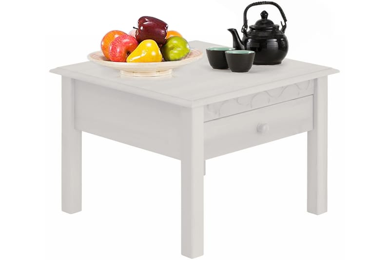 Marzell Sofabord 60 cm - Hvit - Møbler - Bord - Sofabord
