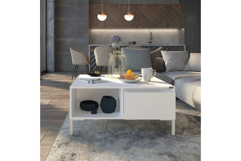Sofabord Masao Almasi / Hvit - Almasi / Hvit - Møbler - Bord - Sofabord