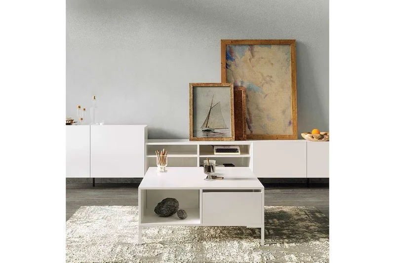 Sofabord Masao Almasi / Hvit - Almasi / Hvit - Møbler - Bord - Sofabord