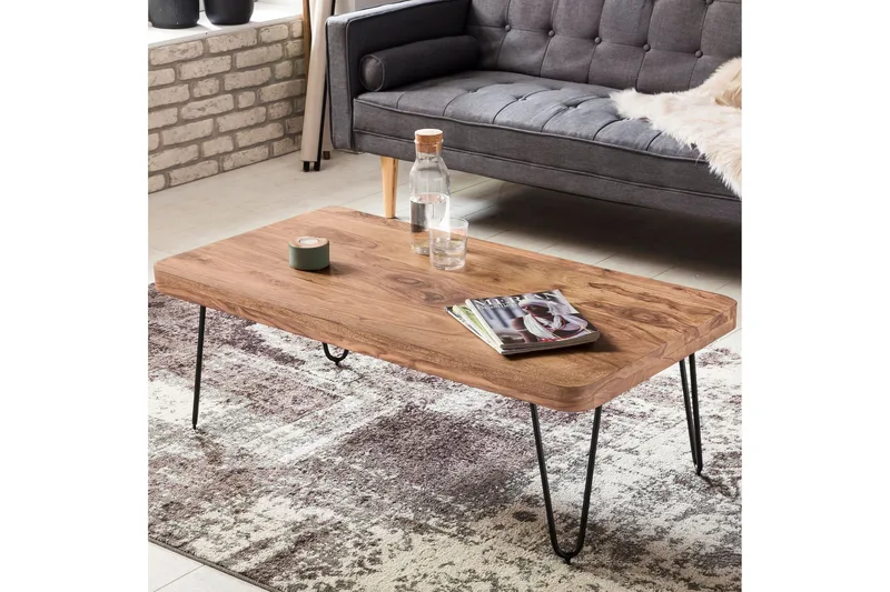 Mayotte Sofabord 115 cm - Akacia/Svart - Møbler - Bord - Sofabord