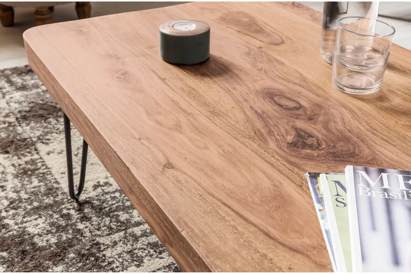 Mayotte Sofabord 115 cm - Akacia/Svart - Møbler - Bord - Sofabord