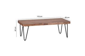 Mayotte Sofabord 115 cm - Akacia/Svart - Møbler - Bord - Sofabord