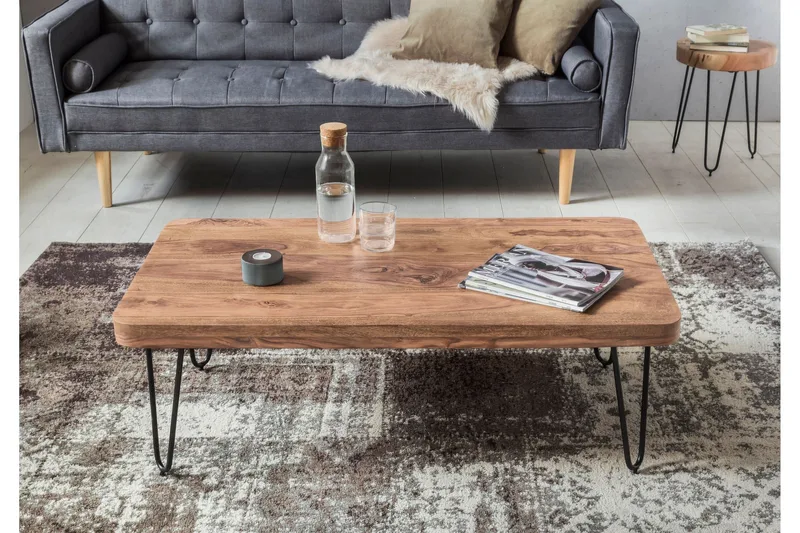 Mayotte Sofabord 115 cm, Akacia/Svart