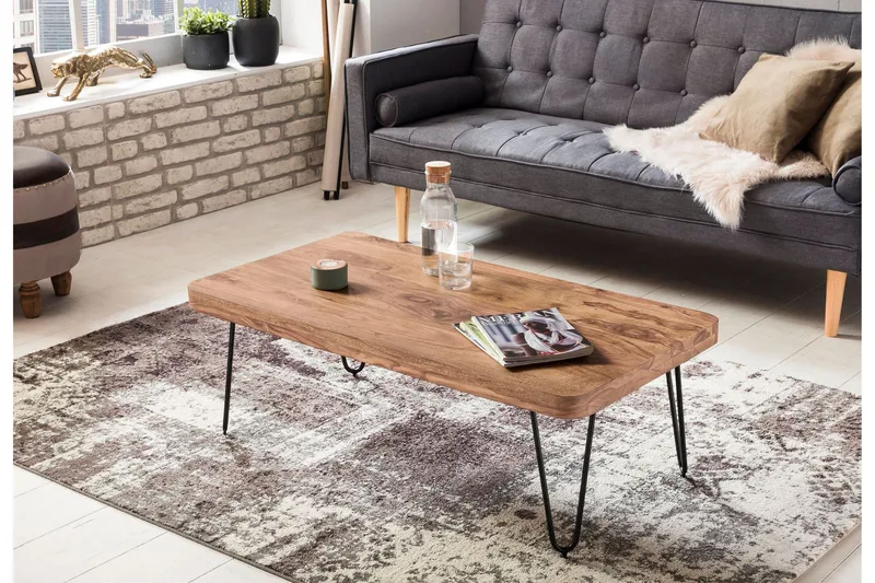 Mayotte Sofabord 115 cm - Akacia/Svart - Møbler - Bord - Sofabord