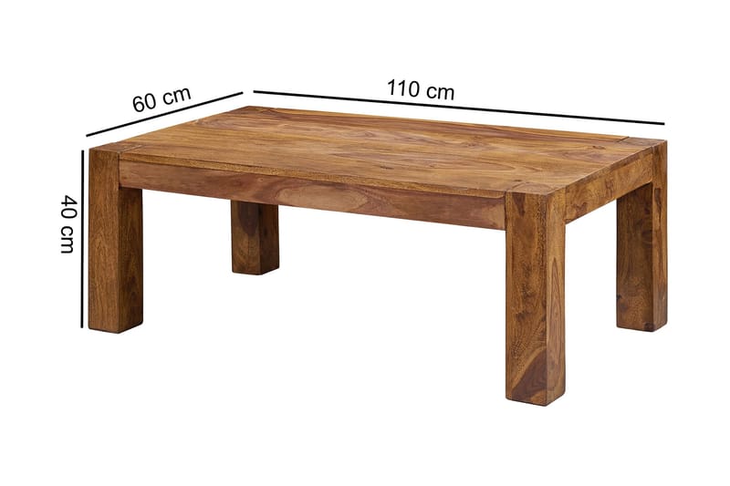 Mccarthyville Sofabord 110 cm - Massivt Tre - Møbler - Bord - Sofabord