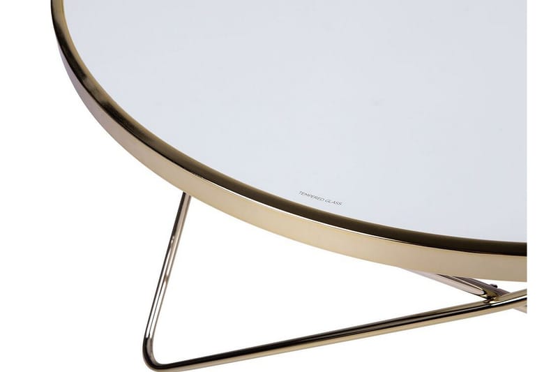 Meerah Sofabord 80 cm Rundt - Hvit - Møbler - Bord - Sofabord
