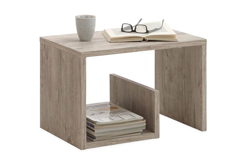 Mikora Sofabord 59 cm med Oppbevaringshyller - Tre - Møbler - Bord - Sofabord