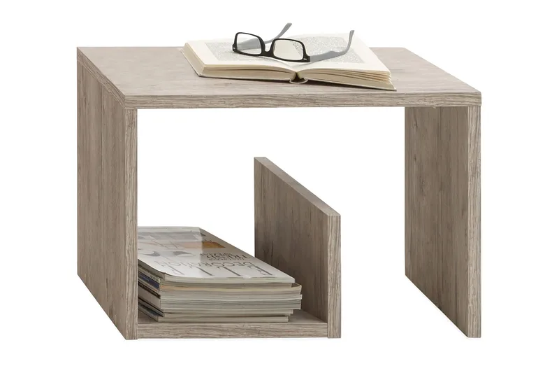 Mikora Sofabord 59 cm med Oppbevaringshyller - Tre - Møbler - Bord - Sofabord