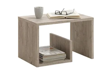 Mikora Sofabord 59 cm med Oppbevaringshyller - Tre - Møbler - Bord - Sofabord