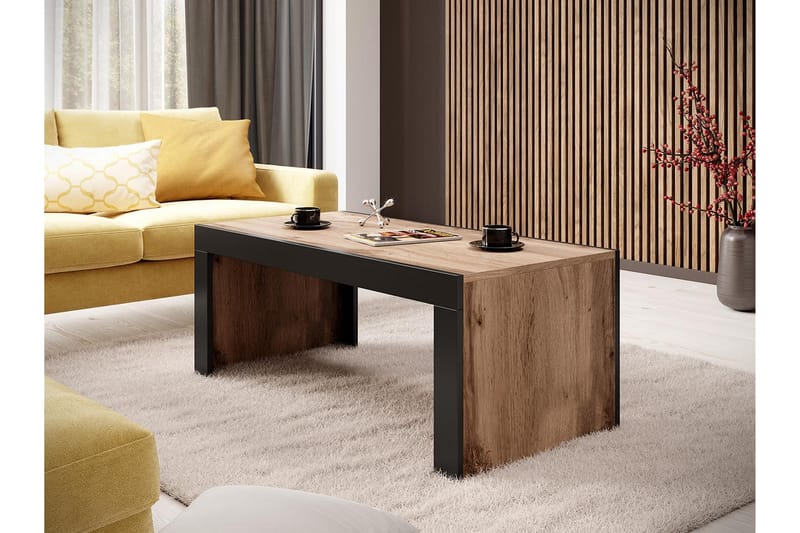 Milias Sofabord 120 cm - Natur/Svart - Møbler - Bord - Sofabord
