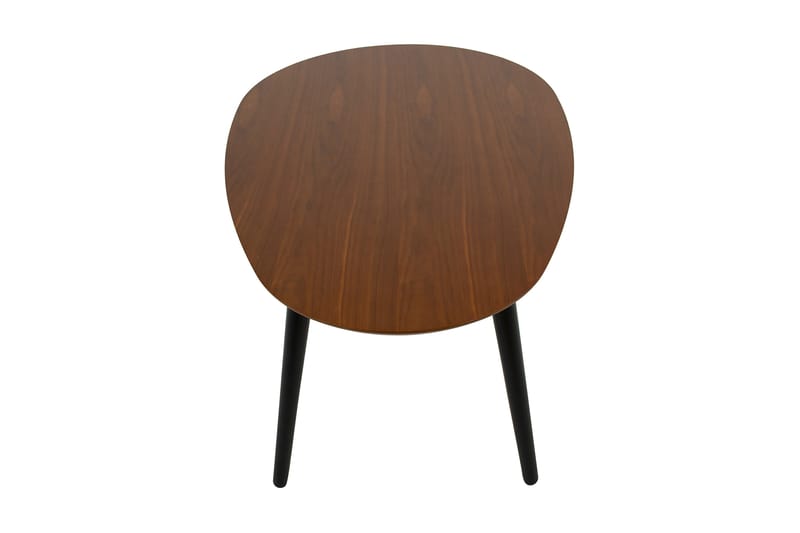 Milo Sofabord 110 cm Ovalt - Valnøtt/Svart - Møbler - Bord - Sofabord