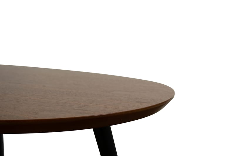 Milo Sofabord 110 cm Ovalt - Valnøtt/Svart - Møbler - Bord - Sofabord