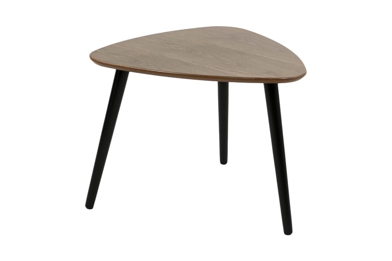 Milo Sofabord 62 cm Ovalt - Valnøtt/Svart - Møbler - Bord - Sofabord