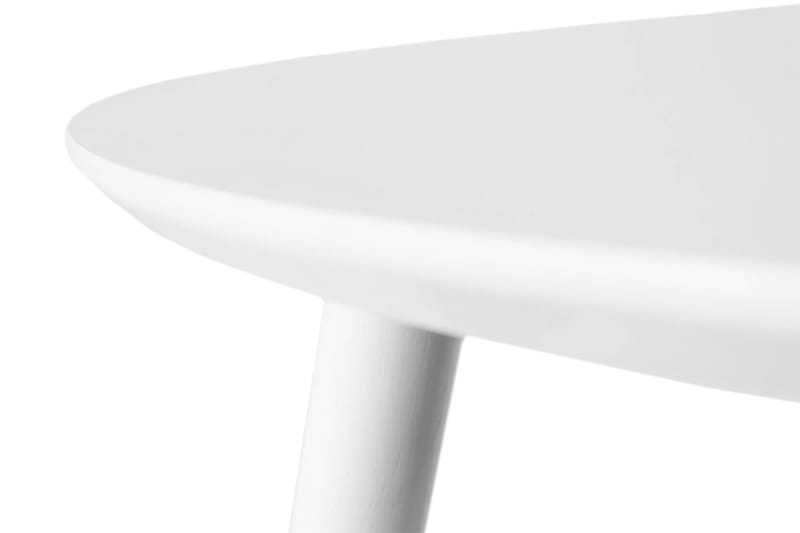 Milo Sofabord 90 cm Rundt - Hvit - Møbler - Bord - Sofabord