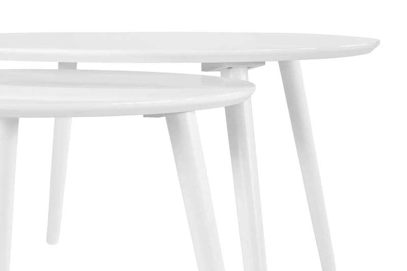 Milo Sofabord 90 cm Rundt - Hvit - Møbler - Bord - Sofabord