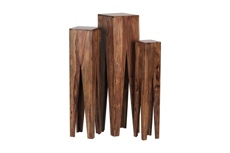 Minasian Settbord 3-pk - Brun - Møbler - Bord - Sofabord