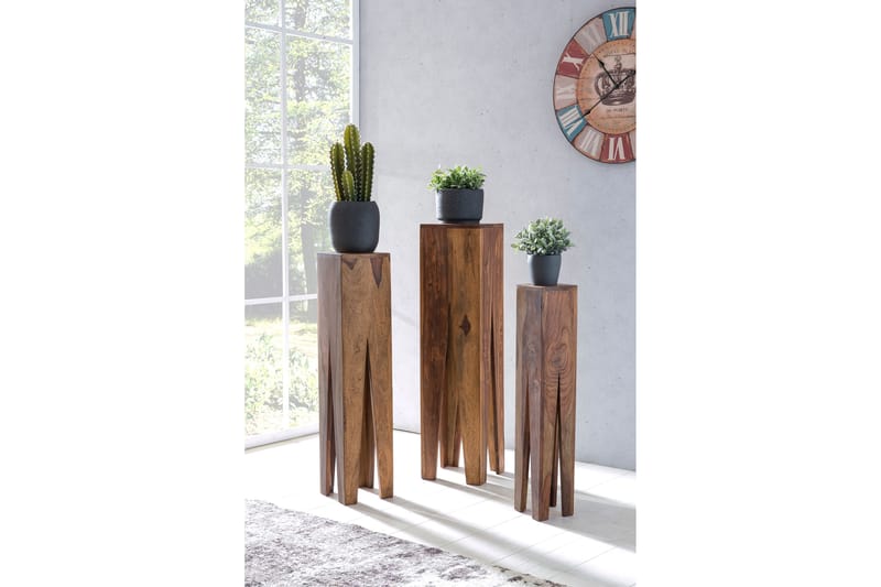 Minasian Settbord 3-pk - Brun - Møbler - Bord - Sofabord