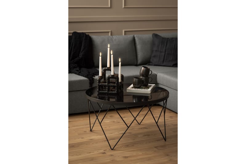 Mintu Sofabord 80 cm Rund - Grå - Møbler - Bord - Sofabord