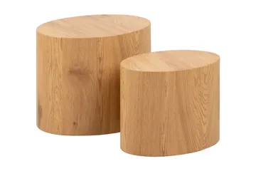 Mirol Settbord 48 cm Ovalt - Brun - Møbler - Bord - Sofabord