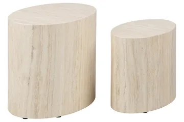 Mirol Sofabord 33x48 cm - Beige - Møbler - Bord - Sofabord
