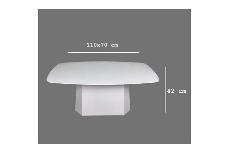 Sofabord Miu Hvit - Hvit - Møbler - Bord - Sofabord