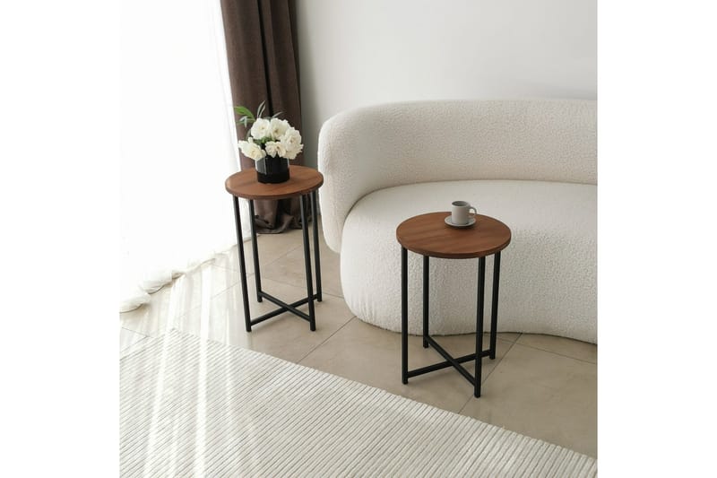 Mogue Sofabord 35x35x35 cm Rundt - Eik - Møbler - Bord - Sofabord