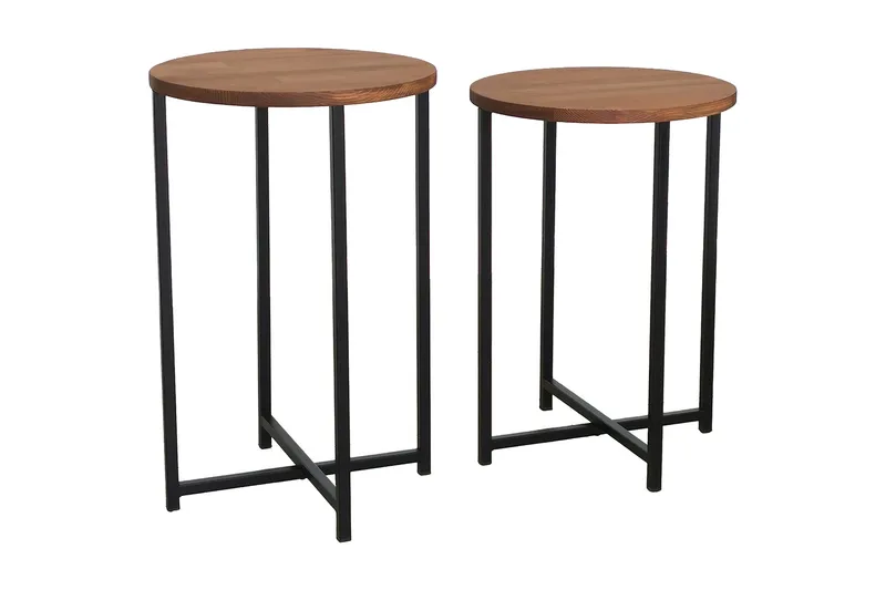 Mogue Sofabord 35x35x35 cm Rundt, Eik