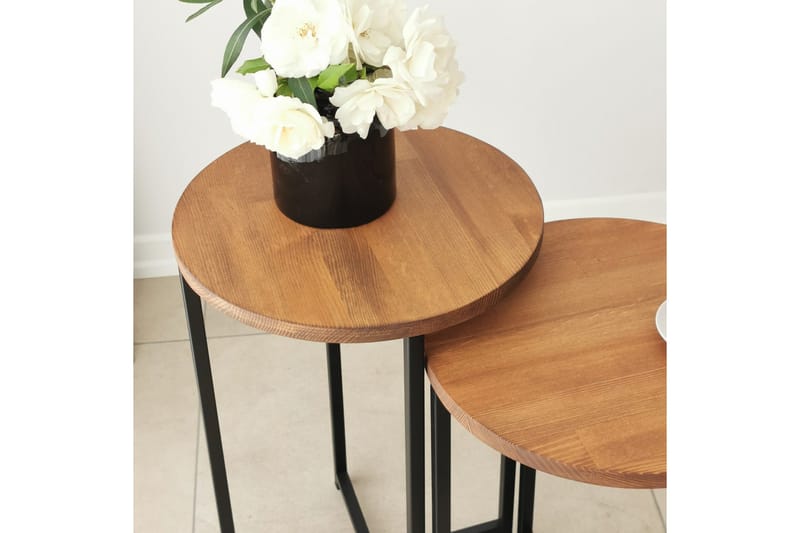 Mogue Sofabord 35x35x35 cm Rundt - Eik - Møbler - Bord - Sofabord