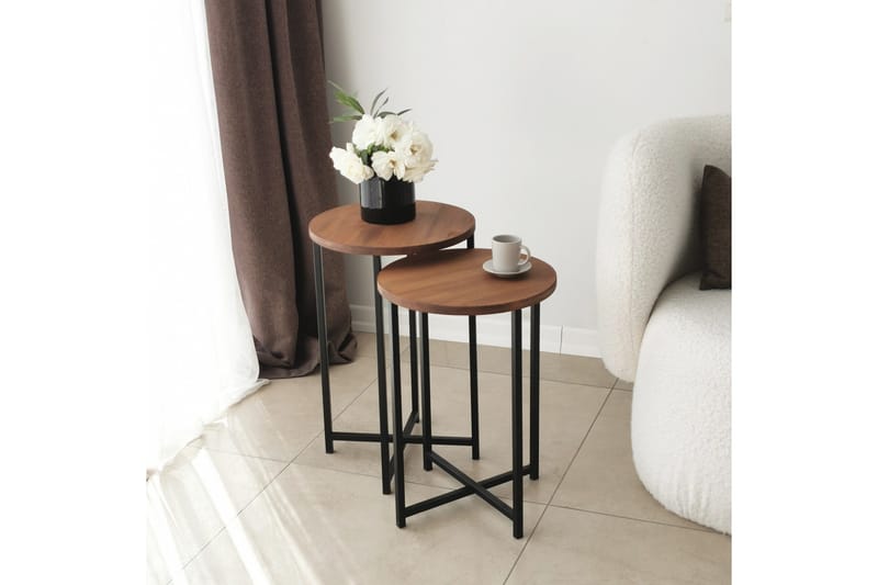 Mogue Sofabord 35x35x35 cm Rundt - Eik - Møbler - Bord - Sofabord