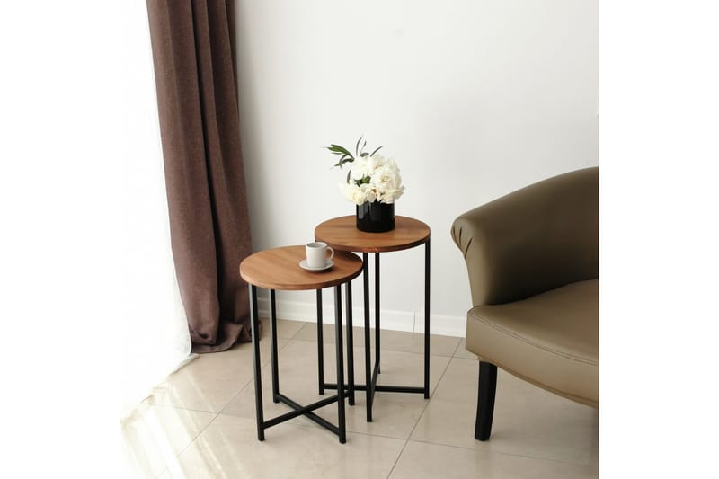 Mogue Sofabord 35x35x35 cm Rundt - Eik - Møbler - Bord - Sofabord