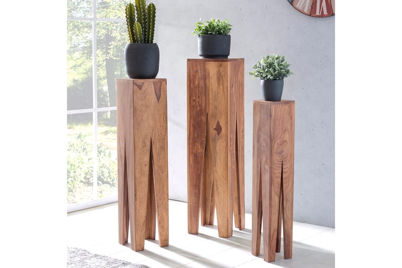Monseratt Settbord 3-pk - Brun - Møbler - Bord - Sofabord