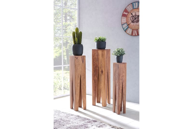 Monseratt Settbord 3-pk - Brun - Møbler - Bord - Sofabord