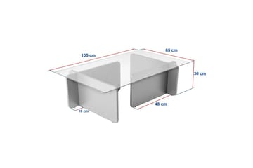 Sofabord Mony Trehvit - Trehvit - Møbler - Bord - Sofabord