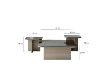Moosonee Sofabord 80 cm - Beige - Møbler - Bord - Sofabord