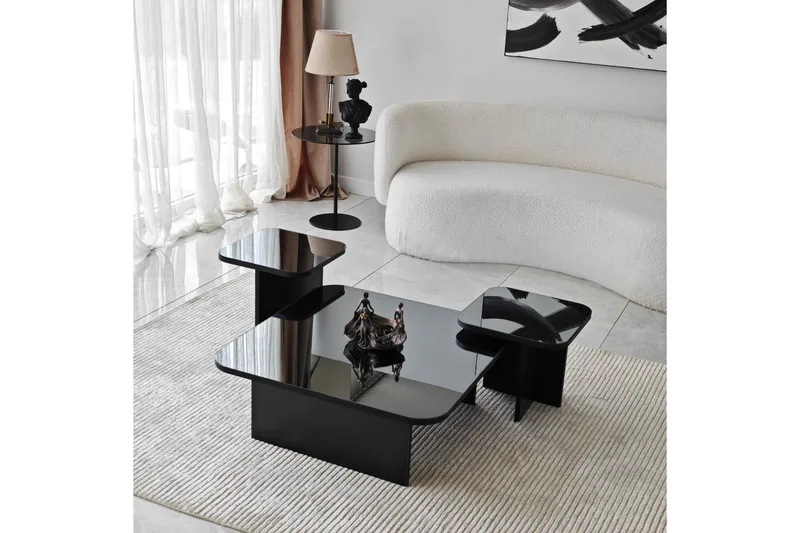 Moosonee Sofabord 80 cm - Svart - Møbler - Bord - Sofabord